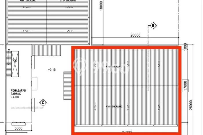 LOKASI STRATEGIS! Gudang Kawasan Karang Tengah, Luas 1100m2m², Akses Utama LOKASI STRATEGIS! Gudang Kawasan Karang Tengah, Luas 1100m2m², Akses Utama