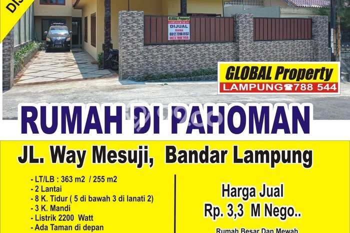 Rumah LT 363m² di Enggal, Bandar Lampung - Akses Mudah Rumah LT 363m² di Enggal, Bandar Lampung - Akses Mudah