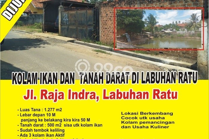 Tanah Area Prospektif di Labuhan Ratu, Luas 1277m², Akses ke Pusat Kota Tanah Area Prospektif di Labuhan Ratu, Luas 1277m², Akses ke Pusat Kota
