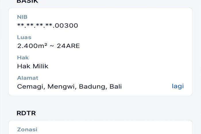 Tanah Disewakan Lokasi Cemagi Badung Luas 1200m2 Tanah Disewakan Lokasi Cemagi Badung Luas 1200m2