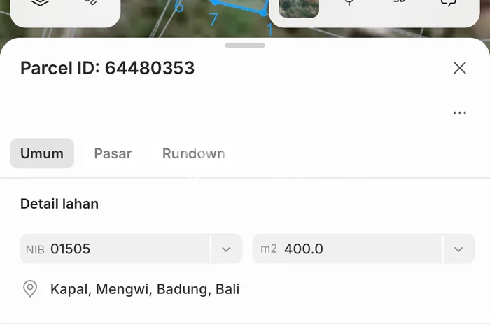 Dijual Tanah Lokasi Kapal, Badung Seluas 400m2 Dijual Tanah Lokasi Kapal, Badung Seluas 400m2
