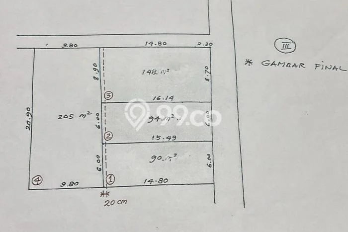 Tanah Dijual di Jakarta Timur Seluas 148m2 Strategis Tanah Dijual di Jakarta Timur Seluas 148m2 Strategis