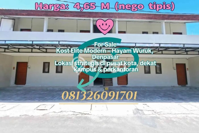Rumah Kost Dijual di Denpasar Timur, Denpasar, 0 KT, 8 KM, Bangunan 300m2 Rumah Kost Dijual di Denpasar Timur, Denpasar, 0 KT, 8 KM, Bangunan 300m2