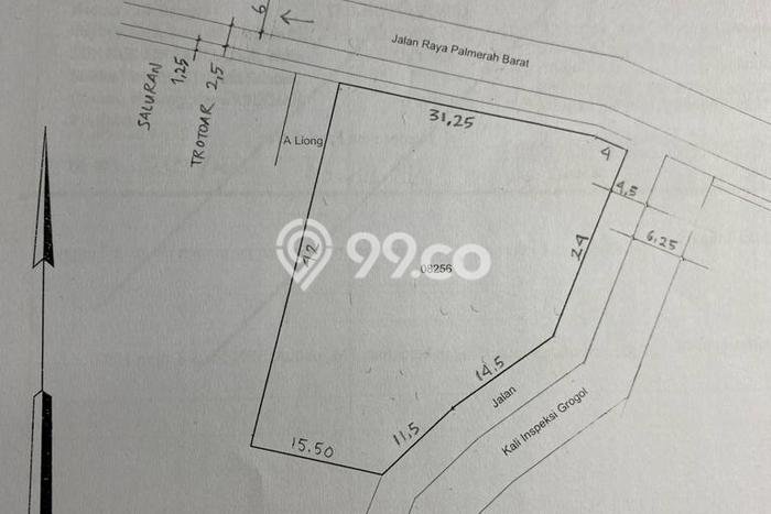 Untuk Dijual Tanah di Palmerah Jakarta Barat Luas 1313m2 - Untuk Dijual Tanah di Palmerah Jakarta Barat Luas 1313m2 -