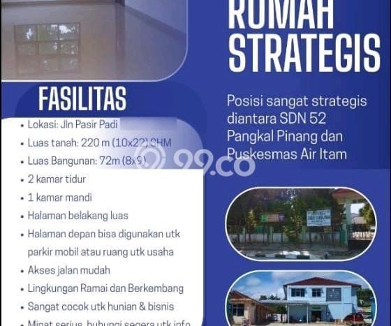 Dijual Cepat Rumah Bagus Siap Huni LB 72m2 di Bukit Intan, Pangkal Pinang Dijual Cepat Rumah Bagus Siap Huni LB 72m2 di Bukit Intan, Pangkal Pinang
