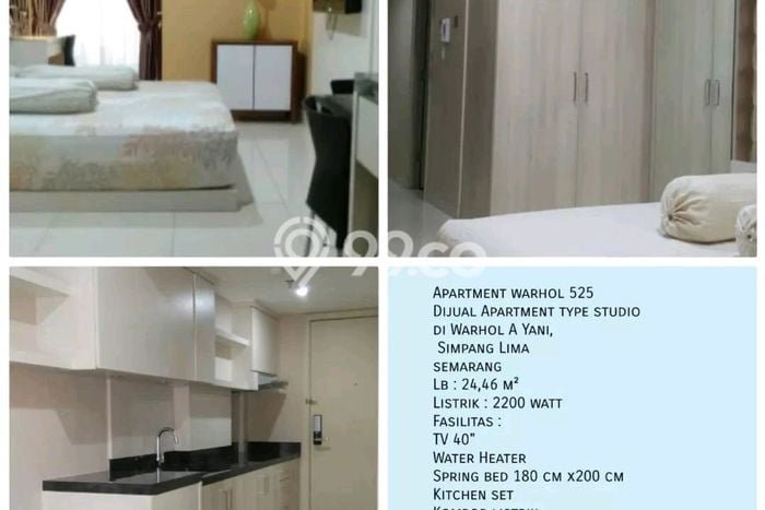 Unit Apartemen 0 Kamar & 0 Kamar Mandi Dijual di Semarang Tengah, Semarang Unit Apartemen 0 Kamar & 0 Kamar Mandi Dijual di Semarang Tengah, Semarang