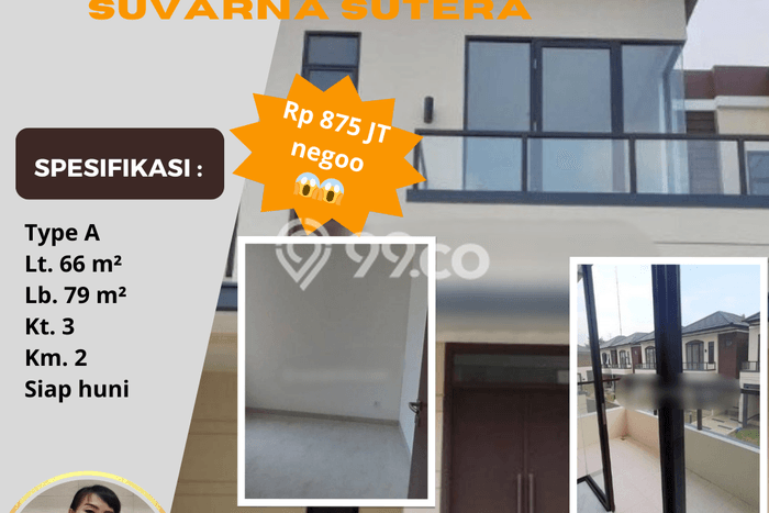 Rumah Luas Asri 3 KT Siap Huni di Suvarna Sutera Tangerang Rumah Luas Asri 3 KT Siap Huni di Suvarna Sutera Tangerang