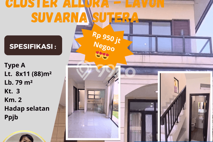 Rumah Minimalis 3 KT di Suvarna Sutera Tangerang Unfurnished Rumah Minimalis 3 KT di Suvarna Sutera Tangerang Unfurnished
