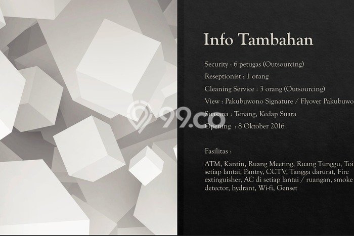 Lokasi Strategis! Dijual Kantor Bisnis di Kebayoran Baru, Jakarta Selatan Kondisi Baik Lokasi Strategis! Dijual Kantor Bisnis di Kebayoran Baru, Jakarta Selatan Kondisi Baik