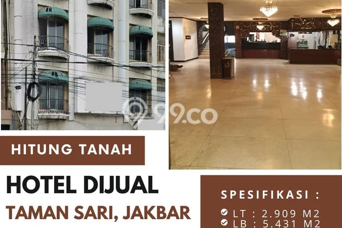 Hotel Kawasan Strategis di , Luas 5431m2m², Mainroad Hotel Kawasan Strategis di , Luas 5431m2m², Mainroad
