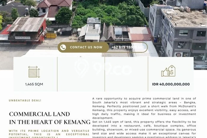 Lahan Kosong Dijual di Bangka, Jakarta Selatan, Luas 1465m2 Area Strategis Lahan Kosong Dijual di Bangka, Jakarta Selatan, Luas 1465m2 Area Strategis