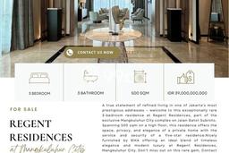 Paling Dicari! Apartemen Eksklusif Dijual di Gatot Subroto Punya 3 Bedroom Paling Dicari! Apartemen Eksklusif Dijual di Gatot Subroto Punya 3 Bedroom