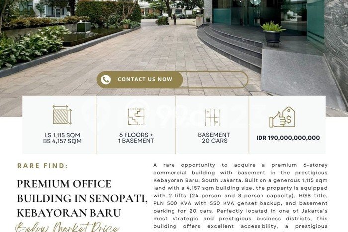 Kantor Dijual Lokasi Stratagis di Kebayoran Baru Jakarta Selatan Cocok untuk Bisnis Kantor Dijual Lokasi Stratagis di Kebayoran Baru Jakarta Selatan Cocok untuk Bisnis