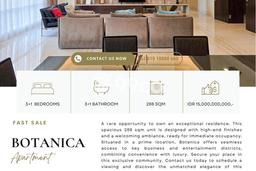 Dijual Apartemen Mewah 4 KT & 4 KM di Kebayoran Lama, Jakarta Selatan Dijual Apartemen Mewah 4 KT & 4 KM di Kebayoran Lama, Jakarta Selatan