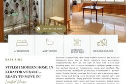 Rumah Eksklusif Siap Huni LT 120m2 di Kebayoran Baru, Jakarta Selatan Rumah Eksklusif Siap Huni LT 120m2 di Kebayoran Baru, Jakarta Selatan
