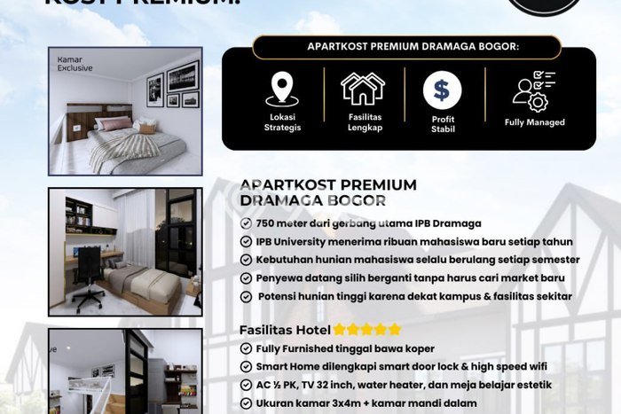 Investasi Kost di Dramaga Spesifikasi 13 KT & 13 KM Investasi Kost di Dramaga Spesifikasi 13 KT & 13 KM