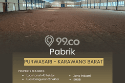 Dijual Pabrik di Purwasari Karawang LT 41000m2 / LB 20000m2 Dijual Pabrik di Purwasari Karawang LT 41000m2 / LB 20000m2