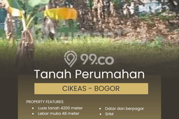 Tanah Kavling Dijual di Bogor dengan Spesifikasi 4232m2 Tanah Kavling Dijual di Bogor dengan Spesifikasi 4232m2