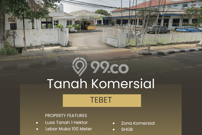Jarang Ada! Tanah di Tebet Punya Luas 10878m2 - Jarang Ada! Tanah di Tebet Punya Luas 10878m2 -