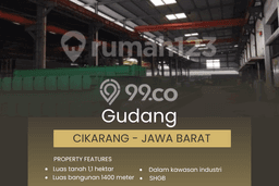Unit Gudang Dijual di Bekasi LT 11000m2 & LB 1400m2 Unit Gudang Dijual di Bekasi LT 11000m2 & LB 1400m2