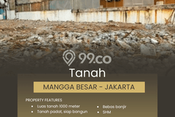 Kavling Tanah untuk Dijual di Mangga Besar, Jakarta Barat, Luas 1064m2 Kavling Tanah untuk Dijual di Mangga Besar, Jakarta Barat, Luas 1064m2