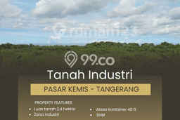 Dijual Tanah 24791m2 di Pasar Kemis, Tangerang Dijual Tanah 24791m2 di Pasar Kemis, Tangerang