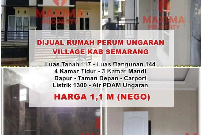 Jual Rumah Bagus Siap Huni LB 144m2 di Ungaran Barat, Semarang Jual Rumah Bagus Siap Huni LB 144m2 di Ungaran Barat, Semarang