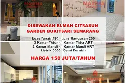Rumah sewa siap pakai 3 Kamar Tidur di Bukit Sari, Semarang Rumah sewa siap pakai 3 Kamar Tidur di Bukit Sari, Semarang