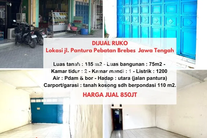 Ruko di Wanasari, Luas 75m2m², Kawasan Komersial Ruko di Wanasari, Luas 75m2m², Kawasan Komersial
