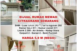 For Sale! Luxury House LT 240m2 Desain Modern di Kedungmundu For Sale! Luxury House LT 240m2 Desain Modern di Kedungmundu