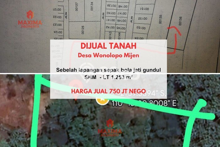 Jarang Ada! Tanah di Mijen Punya Luas 1253m2 SHM Jarang Ada! Tanah di Mijen Punya Luas 1253m2 SHM