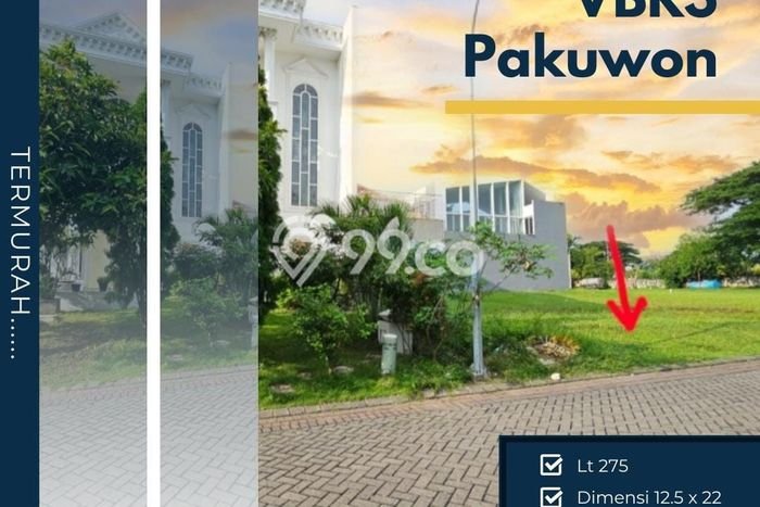 Kavling Tanah di Pakuwon Indah Dijual Luas 275m2 Legalitas PPJB Kavling Tanah di Pakuwon Indah Dijual Luas 275m2 Legalitas PPJB