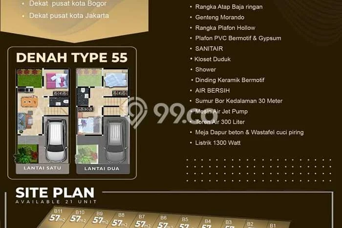 Hunian Strategis 3 KT LB 50m2 Kondisi Bagus di Depok I Hunian Strategis 3 KT LB 50m2 Kondisi Bagus di Depok I
