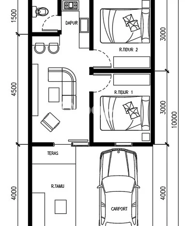 Rumah Minimalis LB/LT 37m2/60m2 Dijual Area Depok I, Depok Rumah Minimalis LB/LT 37m2/60m2 Dijual Area Depok I, Depok
