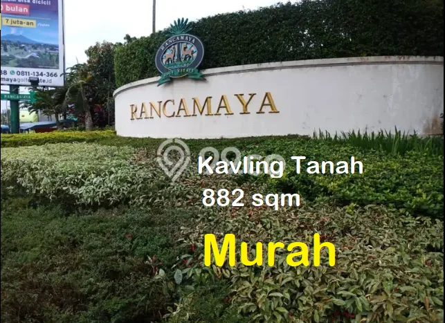 Dijual Tanah 882m2 di Rancamaya, Bogor Dijual Tanah 882m2 di Rancamaya, Bogor