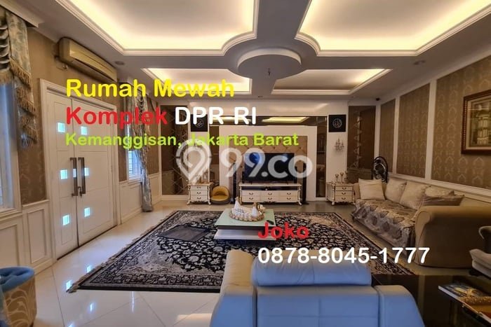 For Sale! Luxury House LT 560m2 Desain Modern di Kemanggisan For Sale! Luxury House LT 560m2 Desain Modern di Kemanggisan