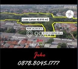 Lahan Strategis di Sukaraja Dijual dengan Luas 42816m2 Lahan Strategis di Sukaraja Dijual dengan Luas 42816m2