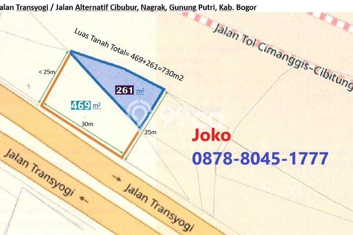 Untuk Dijual! Komersial di Cibubur Bogor LT 730m2 / LB 1m2 Kawasan Strategis Untuk Dijual! Komersial di Cibubur Bogor LT 730m2 / LB 1m2 Kawasan Strategis