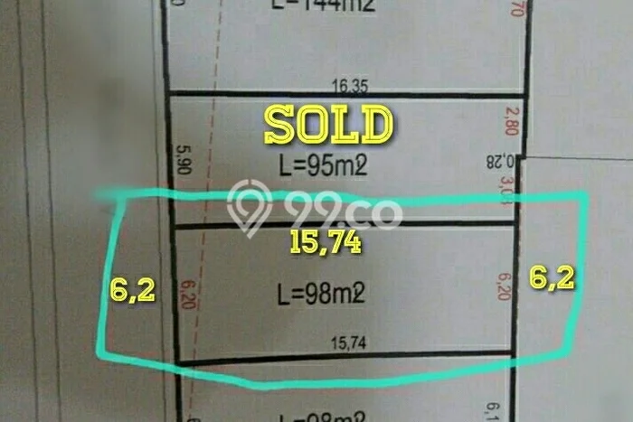 Dijual Tanah di Jakarta Timur, Luas 98m2 SHM Dijual Tanah di Jakarta Timur, Luas 98m2 SHM