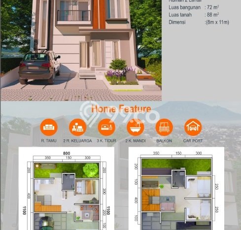 Rumah Minimalis Dijual Lokasi Sukun 2 Kamar dengan Luas Tanah 71m2 Rumah Minimalis Dijual Lokasi Sukun 2 Kamar dengan Luas Tanah 71m2