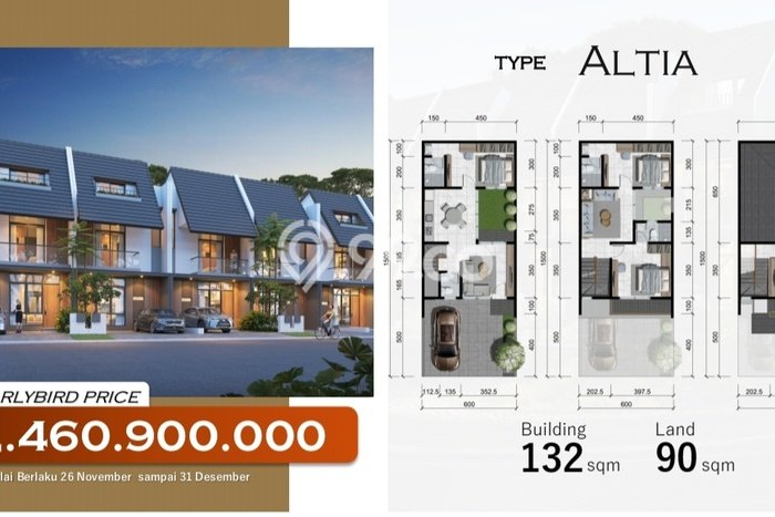 Rumah Modern 3 KT di Hertasning Makassar Unfurnished Rumah Modern 3 KT di Hertasning Makassar Unfurnished