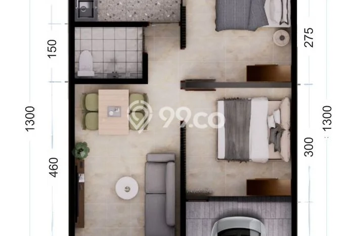 Dijual Rumah Modern 3 KT di Tanjung Bunga, Makassar Dijual Rumah Modern 3 KT di Tanjung Bunga, Makassar