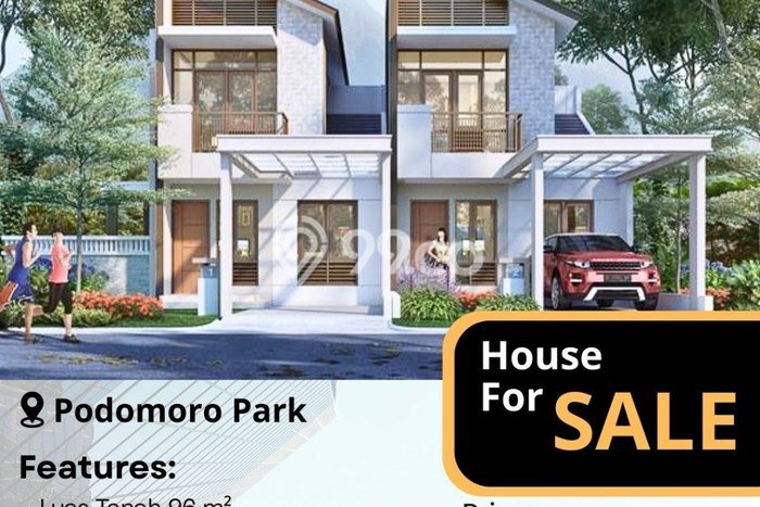 Rumah Modern 2 Kamar LT 96m2 di Podomoro Park Bandung Rumah Modern 2 Kamar LT 96m2 di Podomoro Park Bandung