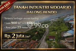 Tanah Dijual Area Strategis di Balongbendo Sidoarjo 1815m2 Tanah Dijual Area Strategis di Balongbendo Sidoarjo 1815m2