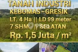 Tanah Dijual Lokasi Kebomas, Gresik dengan Luas Tanah 40000m2 dan Status SHM Tanah Dijual Lokasi Kebomas, Gresik dengan Luas Tanah 40000m2 dan Status SHM