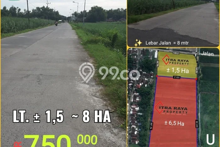 AREA PROSPEKTIF! Tanah Kawasan Kemlagi, Luas 15000m2m², Akses Transportasi, Kawasan Berkembang AREA PROSPEKTIF! Tanah Kawasan Kemlagi, Luas 15000m2m², Akses Transportasi, Kawasan Berkembang