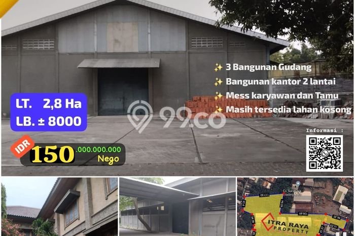 Kavling Tanah di Gresik Kota Dijual Luas 28586m2 Legalitas - Kavling Tanah di Gresik Kota Dijual Luas 28586m2 Legalitas -