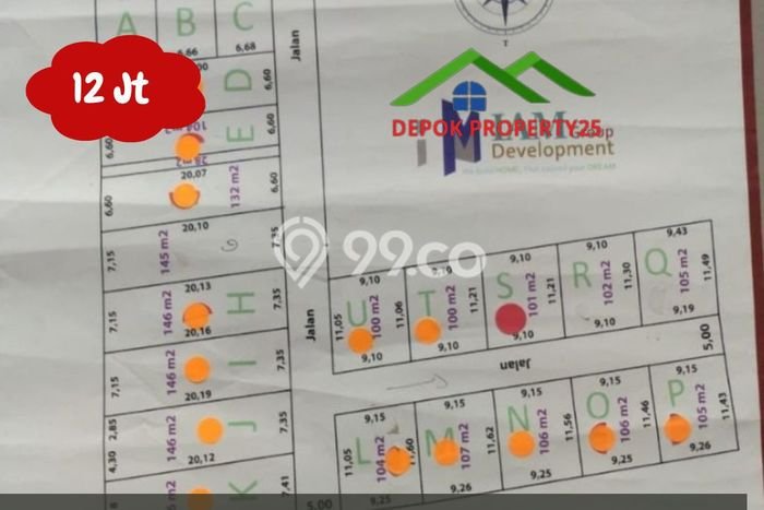 Untuk Dijual Tanah di Jakarta Selatan, Luas 102m2 SHM Untuk Dijual Tanah di Jakarta Selatan, Luas 102m2 SHM