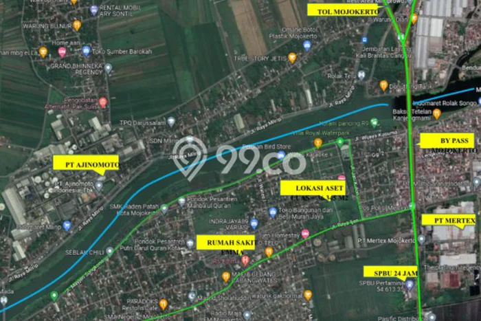 Untuk Disewa Tanah di Mojokerto Mojokerto Seluas 36345m2 Untuk Disewa Tanah di Mojokerto Mojokerto Seluas 36345m2