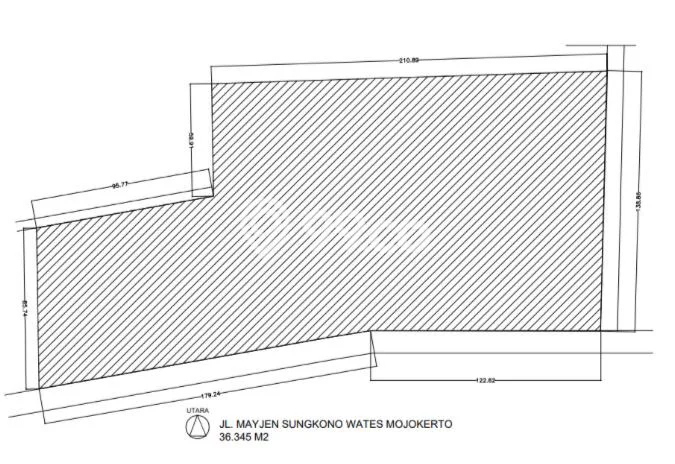 Untuk Disewa Tanah di Mojokerto Mojokerto Seluas 36345m2 Untuk Disewa Tanah di Mojokerto Mojokerto Seluas 36345m2